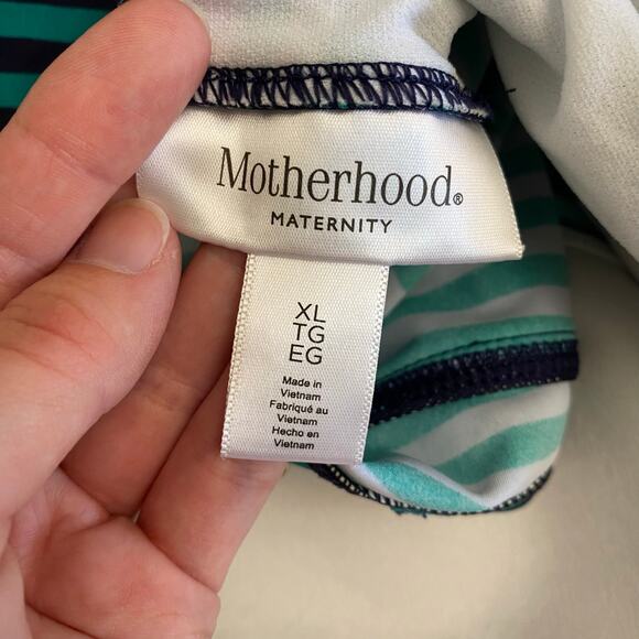 Motherhood Beach Bump Green Black Tankini‎ Set Swim suit Size XL Beach Vacation - Picture 12 of 13